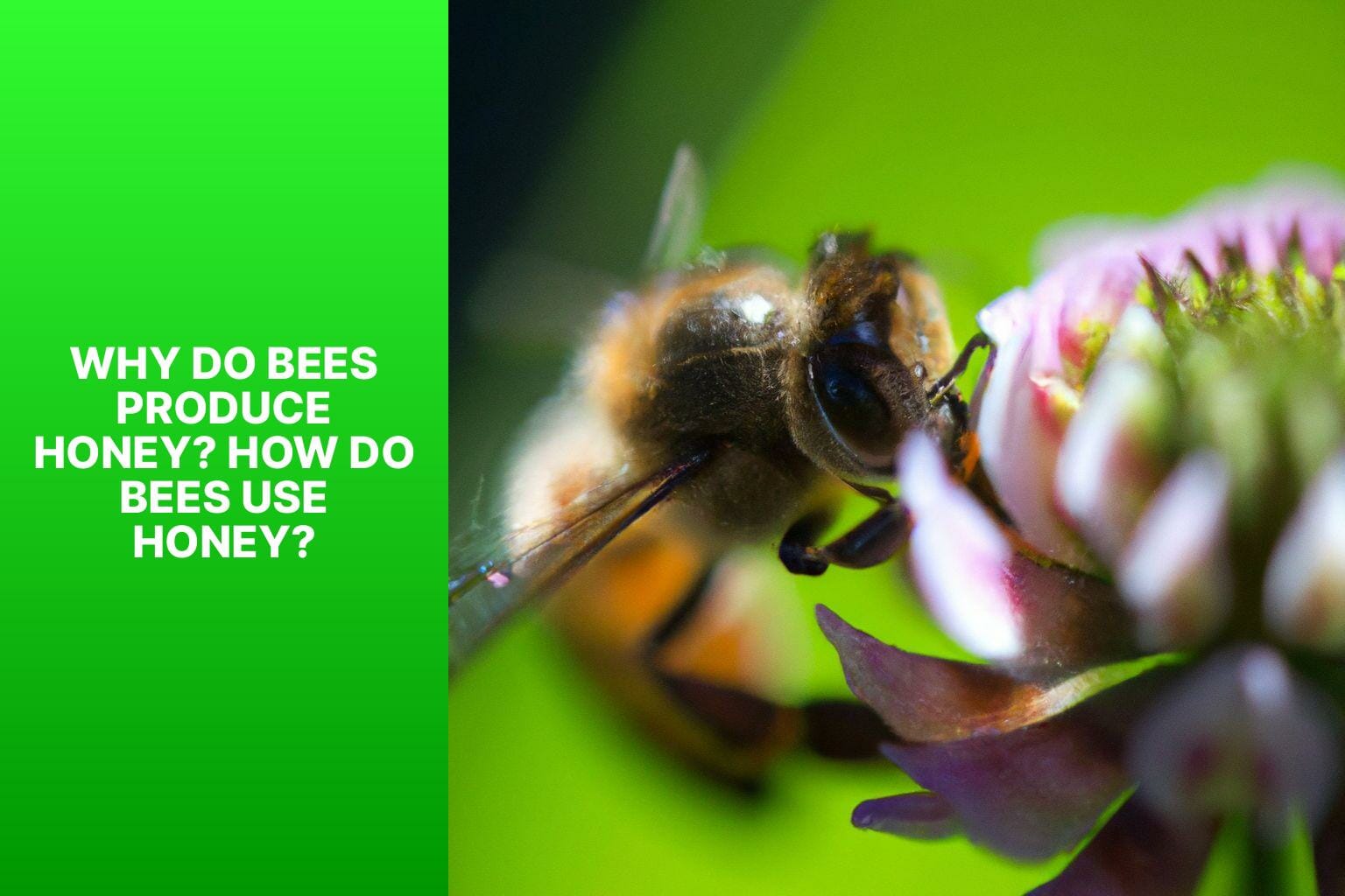 Why Do Bees Produce Honey? How Do Bees Use Honey? - what do bees use honey for 